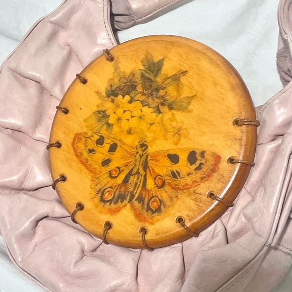 Small vintage pink leather purse - Picture 1 of 4